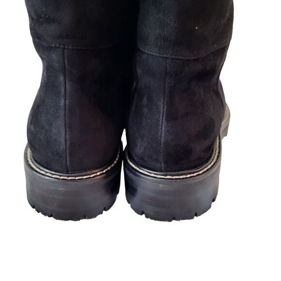 Jimmy Choo Haysel Flat Black Suede and Shearling Boot size 37 - Picture 11 of 15